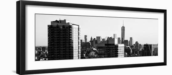 Panoramic View - NYC Skyline at Sunset with the One World Trade Center (1WTC)-Philippe Hugonnard-Framed Photographic Print