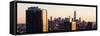 Panoramic View - NYC Skyline at Sunset with the One World Trade Center (1WTC)-Philippe Hugonnard-Framed Stretched Canvas