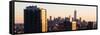 Panoramic View - NYC Skyline at Sunset with the One World Trade Center (1WTC)-Philippe Hugonnard-Framed Stretched Canvas