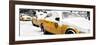 Panoramic View - NYC Yellow Cab in the Snow-Philippe Hugonnard-Framed Photographic Print