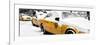 Panoramic View - NYC Yellow Cab in the Snow-Philippe Hugonnard-Framed Photographic Print