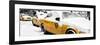 Panoramic View - NYC Yellow Cab in the Snow-Philippe Hugonnard-Framed Photographic Print