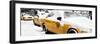 Panoramic View - NYC Yellow Cab in the Snow-Philippe Hugonnard-Framed Photographic Print