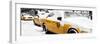 Panoramic View - NYC Yellow Cab in the Snow-Philippe Hugonnard-Framed Photographic Print