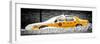 Panoramic View - NYC Yellow Taxi Buried in Snow-Philippe Hugonnard-Framed Photographic Print