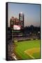 Panoramic view of 29,183 baseball fans at Citizens Bank Park, Philadelphia, PA, who are watching...-null-Framed Stretched Canvas