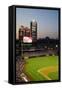 Panoramic view of 29,183 baseball fans at Citizens Bank Park, Philadelphia, PA, who are watching...-null-Framed Stretched Canvas