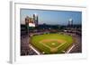 Panoramic view of 29,183 baseball fans at Citizens Bank Park, Philadelphia, PA, who are watching...-null-Framed Photographic Print