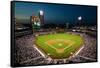 Panoramic view of 29,183 baseball fans at Citizens Bank Park, Philadelphia, PA, who are watching...-null-Framed Stretched Canvas