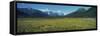 Panoramic View of a Mountain Range, Alaska Route 1, Turnagain Arm, Alaska, USA-null-Framed Stretched Canvas