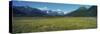 Panoramic View of a Mountain Range, Alaska Route 1, Turnagain Arm, Alaska, USA-null-Stretched Canvas