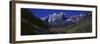 Panoramic View of Autumn Colors of Aspens Reflecting in Lake under Maroon Bells-null-Framed Premium Photographic Print