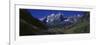 Panoramic View of Autumn Colors of Aspens Reflecting in Lake under Maroon Bells-null-Framed Photographic Print