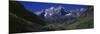 Panoramic View of Autumn Colors of Aspens Reflecting in Lake under Maroon Bells-null-Mounted Photographic Print