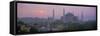 Panoramic View of Aya Sophia Mosque at Dawn, Unesco World Heritage Site, Turkey-Lee Frost-Framed Stretched Canvas