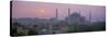 Panoramic View of Aya Sophia Mosque at Dawn, Unesco World Heritage Site, Turkey-Lee Frost-Stretched Canvas