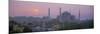 Panoramic View of Aya Sophia Mosque at Dawn, Unesco World Heritage Site, Turkey-Lee Frost-Mounted Photographic Print