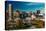 Panoramic view of Baltimore Inner Harbour, Maryland - shot from Federal Park Hill-null-Stretched Canvas