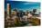 Panoramic view of Baltimore Inner Harbour, Maryland - shot from Federal Park Hill-null-Stretched Canvas