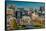 Panoramic view of Baltimore Inner Harbour, Maryland - shot from Federal Park Hill-null-Framed Stretched Canvas