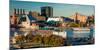 Panoramic view of Baltimore Inner Harbour, Maryland - shot from Federal Park Hill-null-Mounted Photographic Print