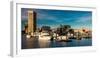 Panoramic view of Baltimore Inner Harbour, Maryland-null-Framed Photographic Print