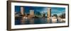 Panoramic view of Baltimore Inner Harbour, Maryland-null-Framed Photographic Print