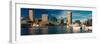 Panoramic view of Baltimore Inner Harbour, Maryland-null-Framed Photographic Print