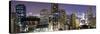 Panoramic View of Bangkok at Night from Rembrandt Hotel and Towers-Lee Frost-Stretched Canvas