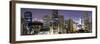 Panoramic View of Bangkok at Night from Rembrandt Hotel and Towers-Lee Frost-Framed Photographic Print