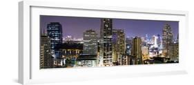 Panoramic View of Bangkok at Night from Rembrandt Hotel and Towers-Lee Frost-Framed Photographic Print