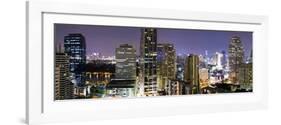 Panoramic View of Bangkok at Night from Rembrandt Hotel and Towers-Lee Frost-Framed Photographic Print