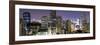 Panoramic View of Bangkok at Night from Rembrandt Hotel and Towers-Lee Frost-Framed Photographic Print
