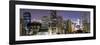 Panoramic View of Bangkok at Night from Rembrandt Hotel and Towers-Lee Frost-Framed Photographic Print