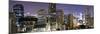 Panoramic View of Bangkok at Night from Rembrandt Hotel and Towers-Lee Frost-Mounted Photographic Print