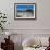 Panoramic View of Beautiful Lindos Village with its Castle (Acropolis)-Michael Runkel-Framed Photographic Print displayed on a wall