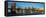 Panoramic View of Brooklyn Bridge and East River at Sunrise with New York City-null-Framed Stretched Canvas