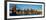 Panoramic View of Brooklyn Bridge and East River at Sunrise with New York City-null-Framed Photographic Print