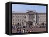 Panoramic View of Buckingham Palace, London, England, United Kingdom-Raj Kamal-Framed Stretched Canvas