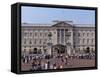 Panoramic View of Buckingham Palace, London, England, United Kingdom-Raj Kamal-Framed Stretched Canvas