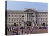 Panoramic View of Buckingham Palace, London, England, United Kingdom-Raj Kamal-Stretched Canvas
