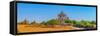 Panoramic View of Buddhist Temples in Bagan-photoroman-Framed Stretched Canvas