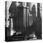 Panoramic View of Buildings in Lower Manhattan Taken from the New Jersey Banks of the Hudson River-Andreas Feininger-Stretched Canvas