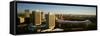 Panoramic view of Busch Stadium and St. Louis, MO skyline at sunset-null-Framed Stretched Canvas