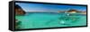 Panoramic View of Cala Corsara Cove at Maddalena Archipelago in Sardinia-naumoid-Framed Stretched Canvas