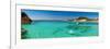 Panoramic View of Cala Corsara Cove at Maddalena Archipelago in Sardinia-naumoid-Framed Photographic Print