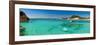 Panoramic View of Cala Corsara Cove at Maddalena Archipelago in Sardinia-naumoid-Framed Photographic Print