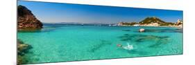 Panoramic View of Cala Corsara Cove at Maddalena Archipelago in Sardinia-naumoid-Mounted Photographic Print