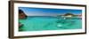 Panoramic View of Cala Corsara Cove at Maddalena Archipelago in Sardinia-naumoid-Framed Photographic Print