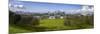 Panoramic View of Canary Wharf, the Millennium Dome, and City of London-Charlie Harding-Mounted Photographic Print